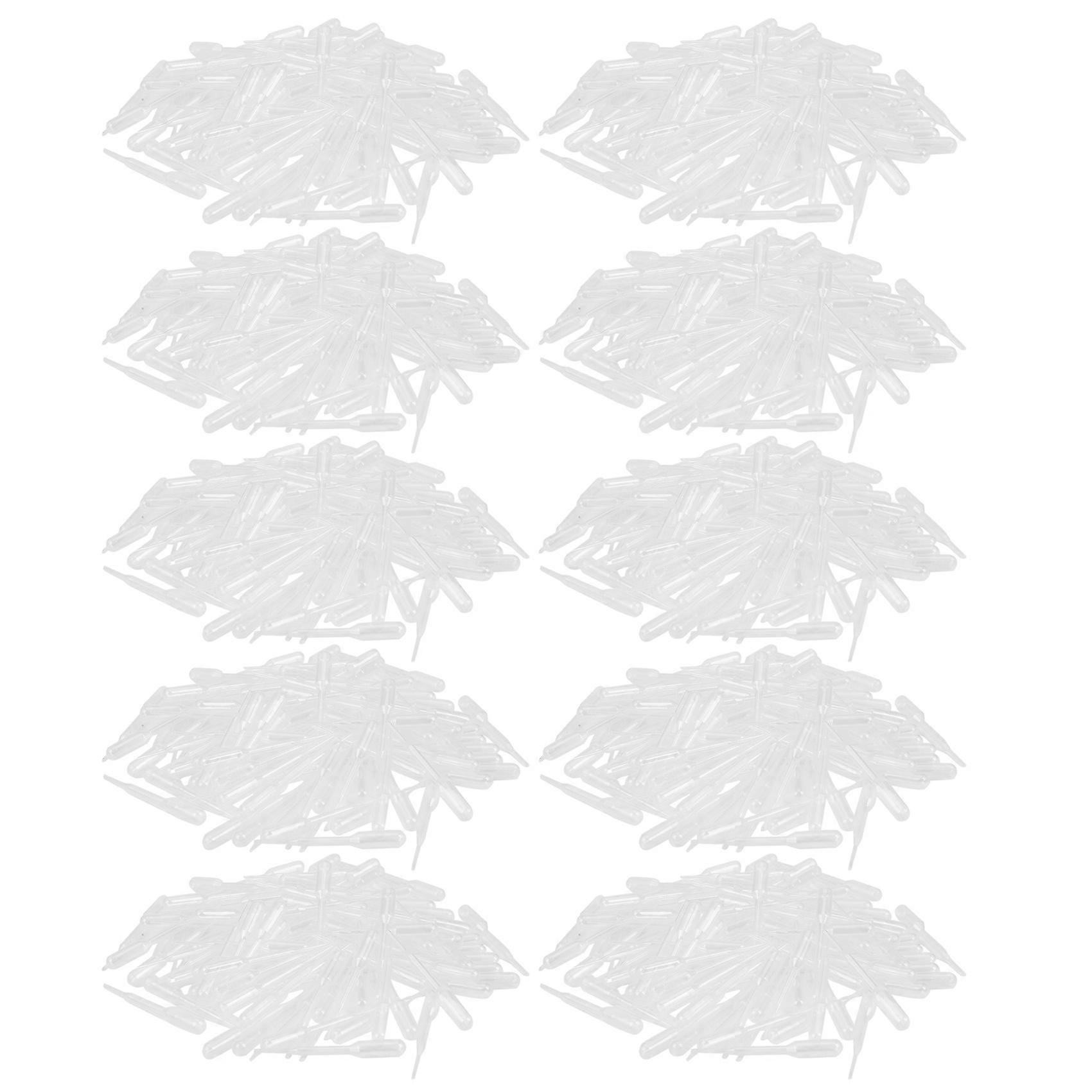1000PCS Graduated Pipettes Dropper Polyethylene (0.2Ml)