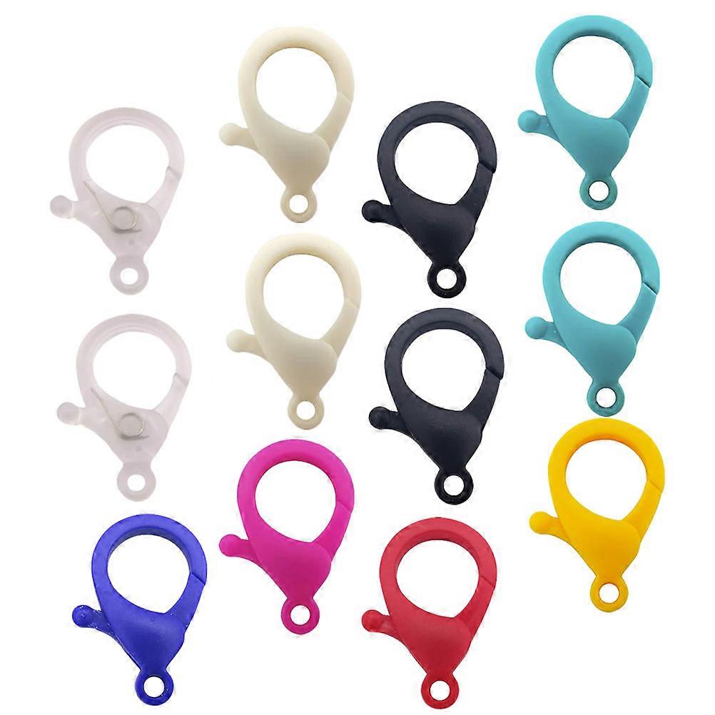 Lobster Claw Clasp Plastic Clasp Hook for Jewelry Making 40Pcs Set