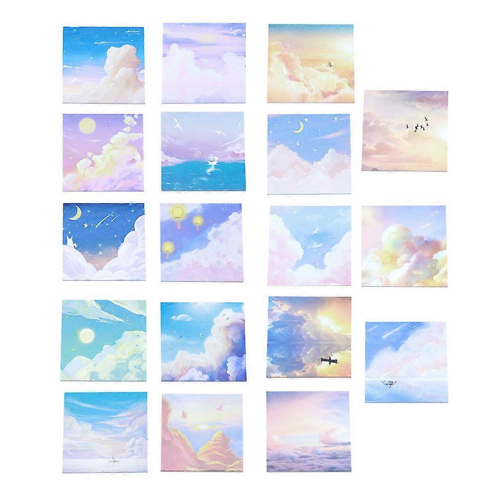 Portable Memo Notes for Note 18Pcs Sticky Paper Pads with Assorted Colors