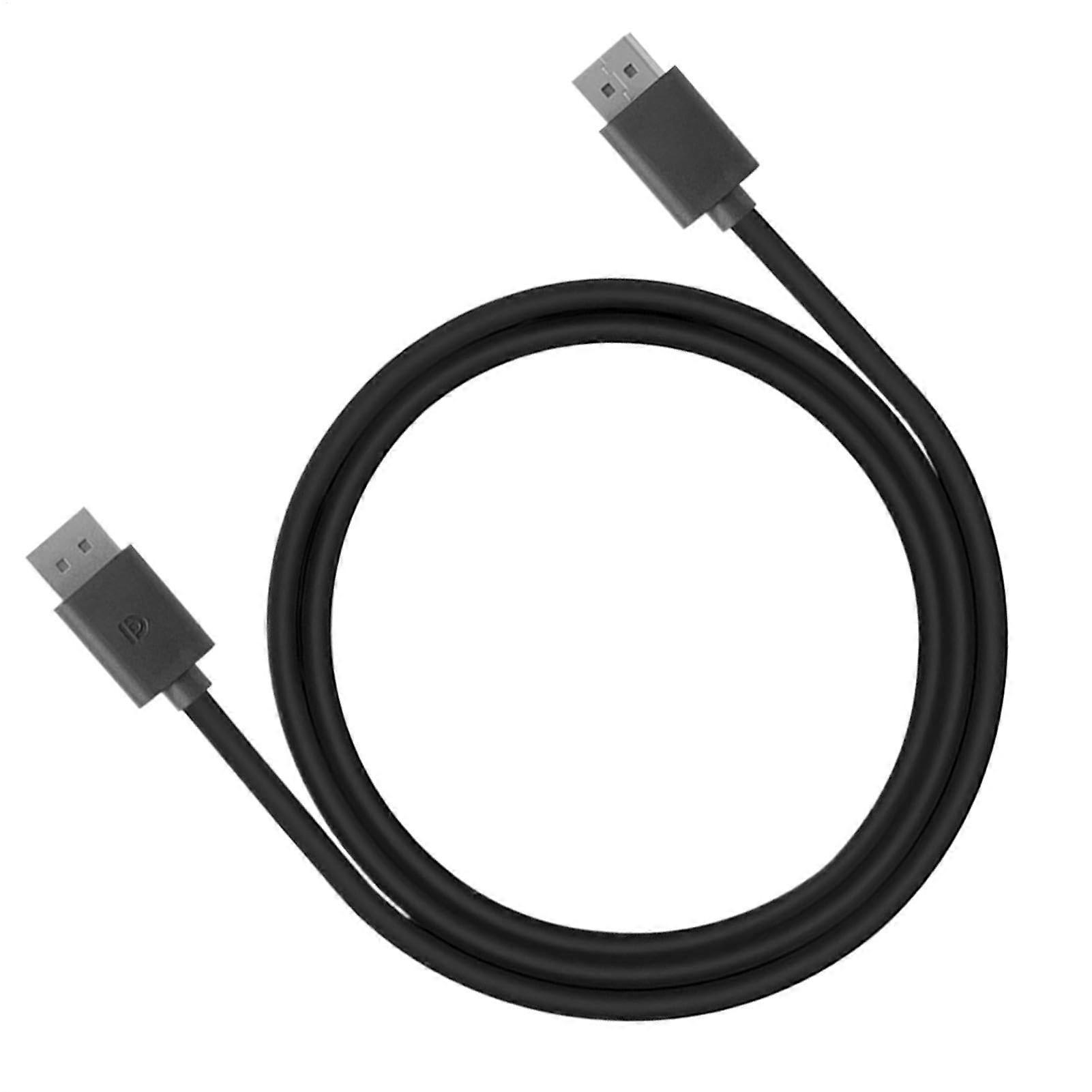 4K DisplayPort Cable 5.9ft Triple Shielded  Refresh Rate for Gaming and PC Monitors
