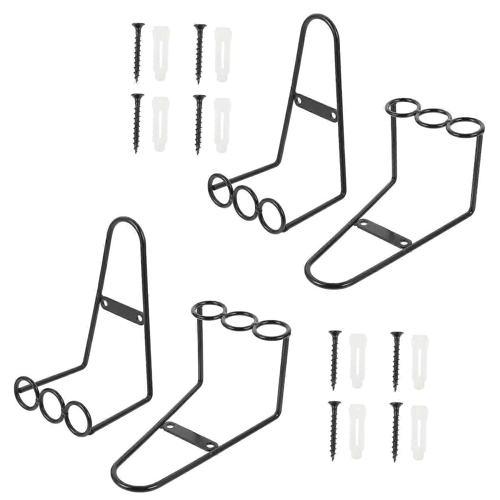 Ceramic Plate Display Stand Iron Display Rack for 4Pcs Dinner Plate Holders