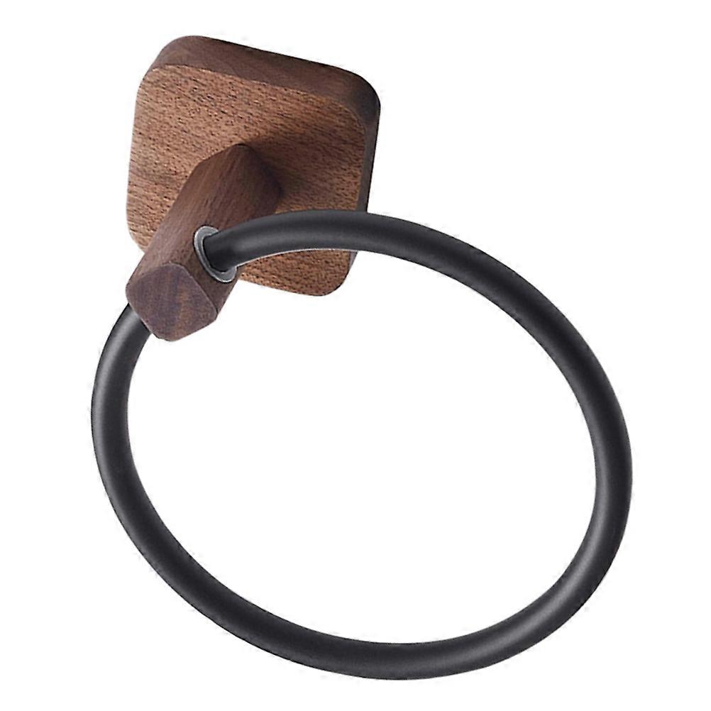 Wall Mount Hand Towel Ring for Bathing Use 2Pcs Bathroom Holder