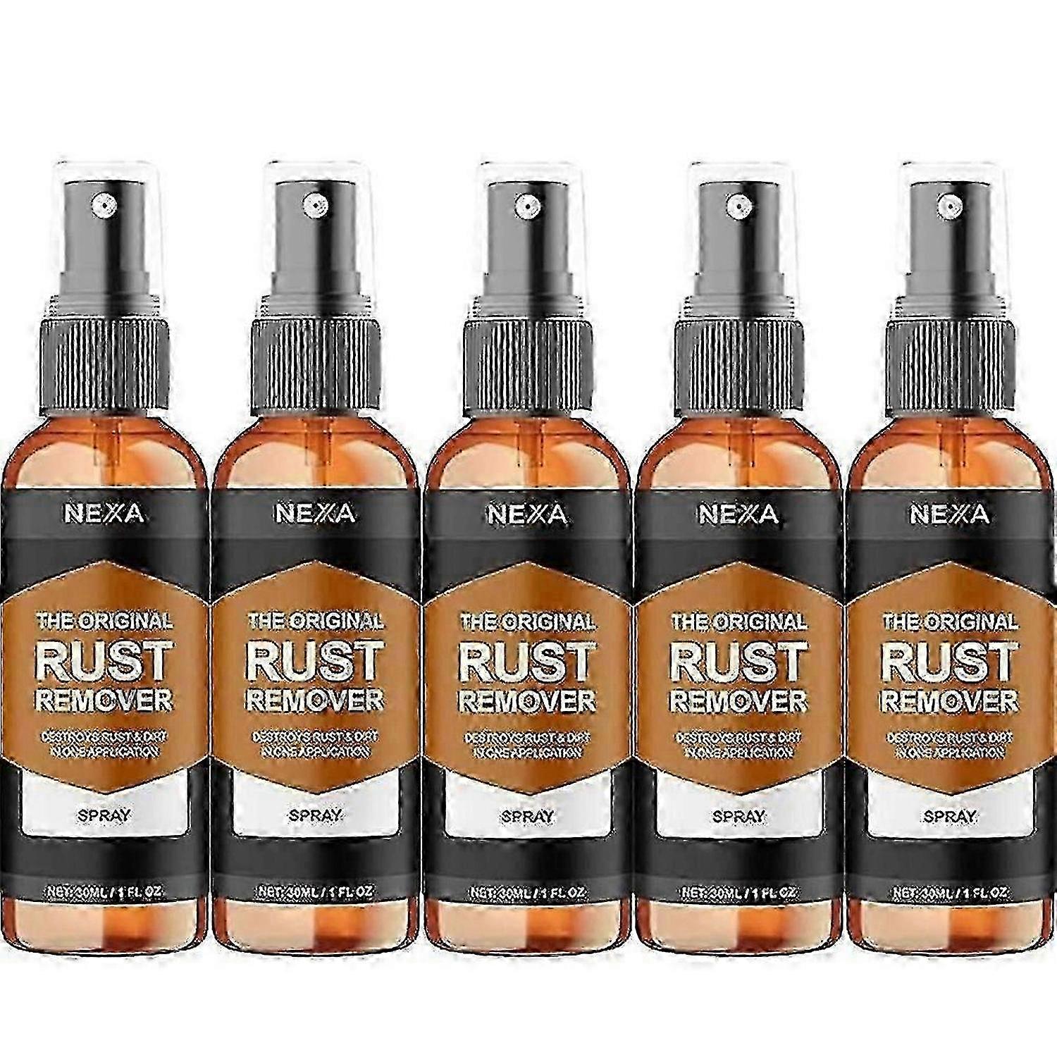 NEXA Rust Remover Spray Fast-Acting Multi-Surface Cleaner | Removes Rust, 50mL 5pcs