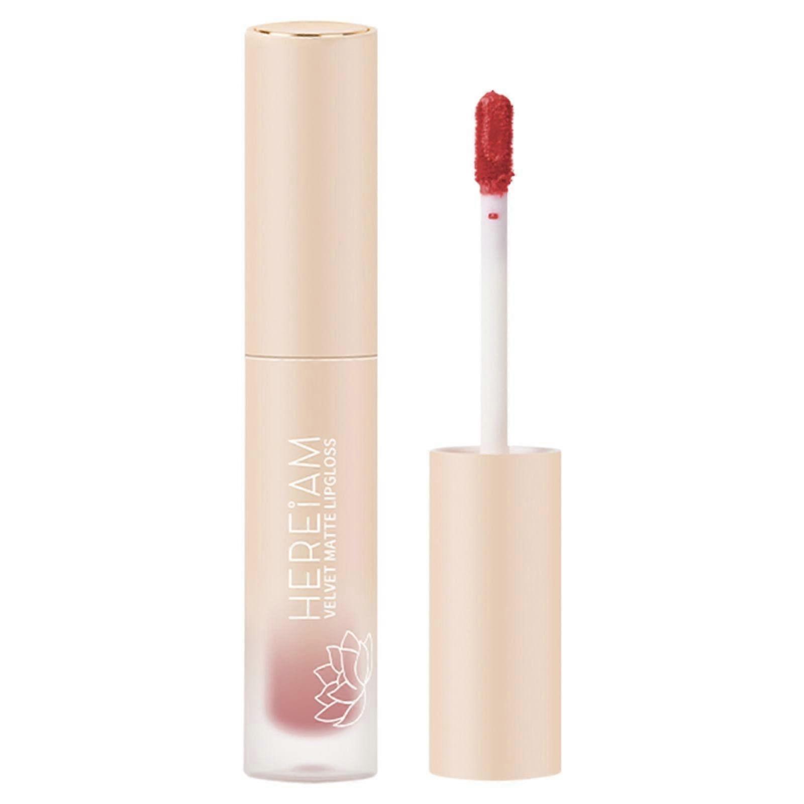 Velvet Lipstick Long Lasting Waterproof Soft Matte Lip Gloss Smooth Coverage Noncaking
