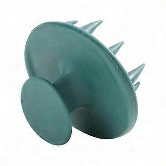 Silicone Scalp Massager Brush - Hair Shampoo Scrubber & Exfoliating Tool | Soft Silicone, Deep Cleaning, Dark Green - Relaxing Shower Essential