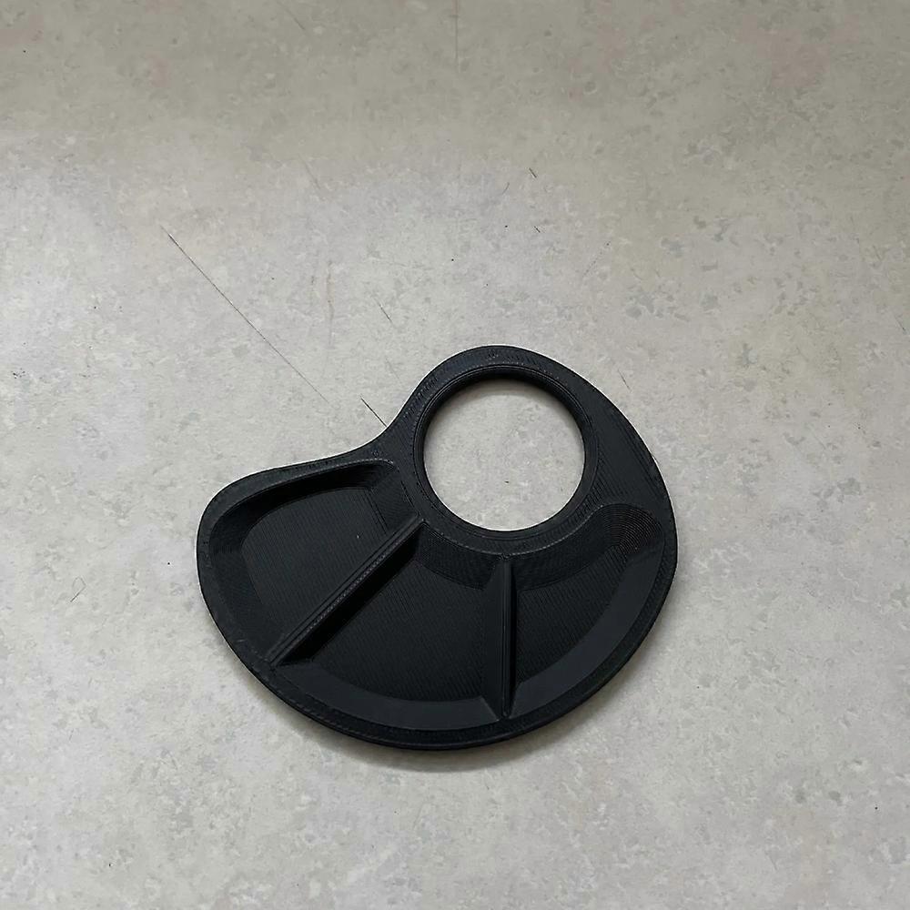 1-Pack Durable Plastic Thumb Palette - Scratch-Resistant Smooth Surface, Ergonomic Design for Artists