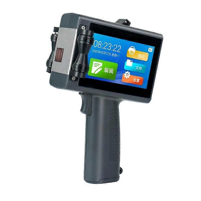 Handheld Inkjet Printer 600DPI Resolution 4.3in Touchscreen Adjustable Height for Metal Plastic Cardboard