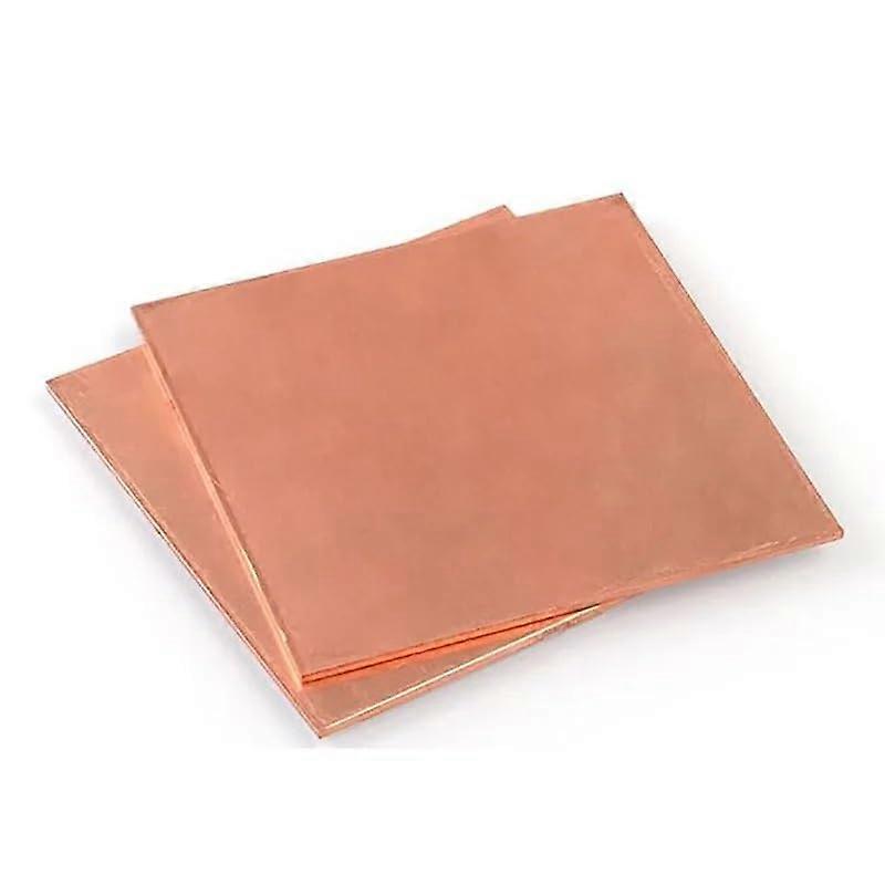 Copper Sheet Plate 50x50mm Solid Copper, Multiple Thickness Options, Precision Cut, Corrosion Resistant