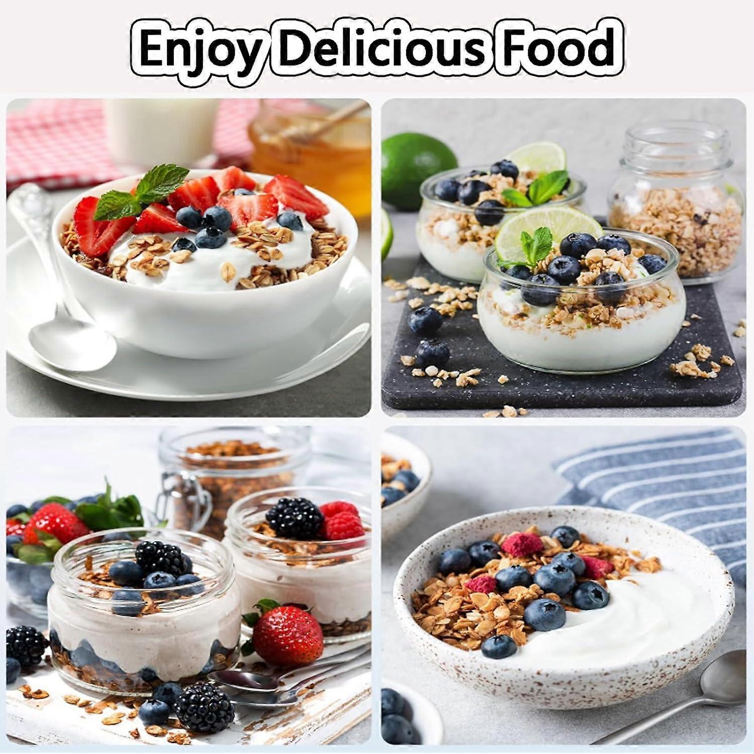 Automatic Yogurt Maker with Temperature Control and Dual Hot Cold Beverage Cooler Warmer Black