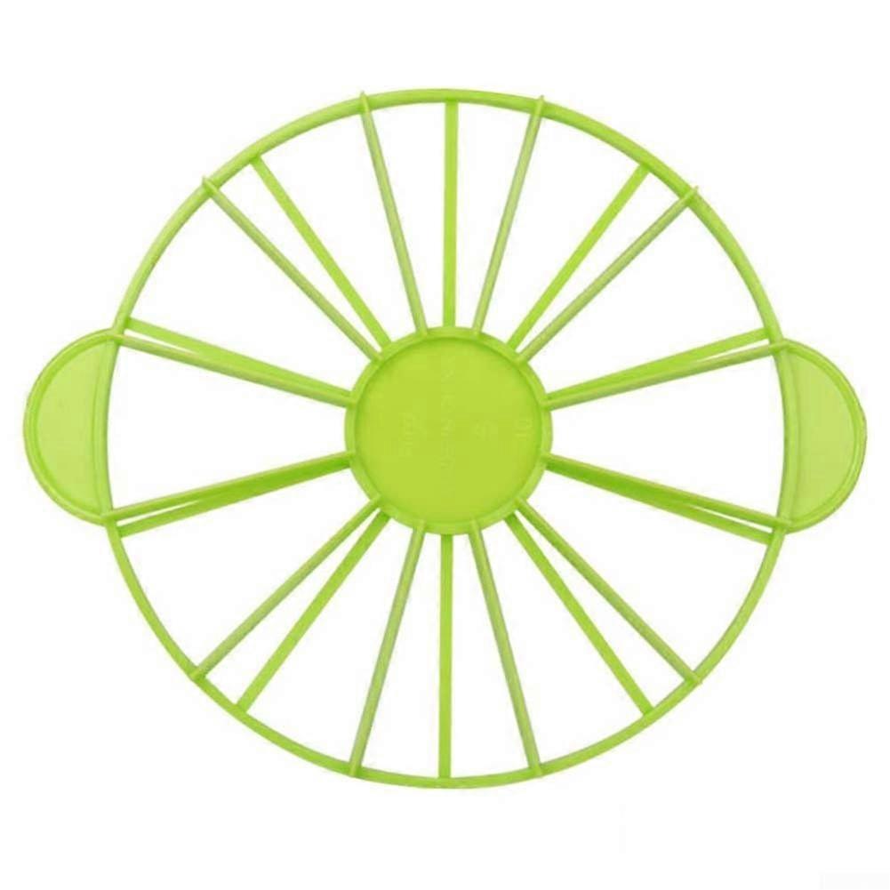 Cake Slicer with Precise 12Slice Division, DualSided Cutting, Green Cake Divider for Baking