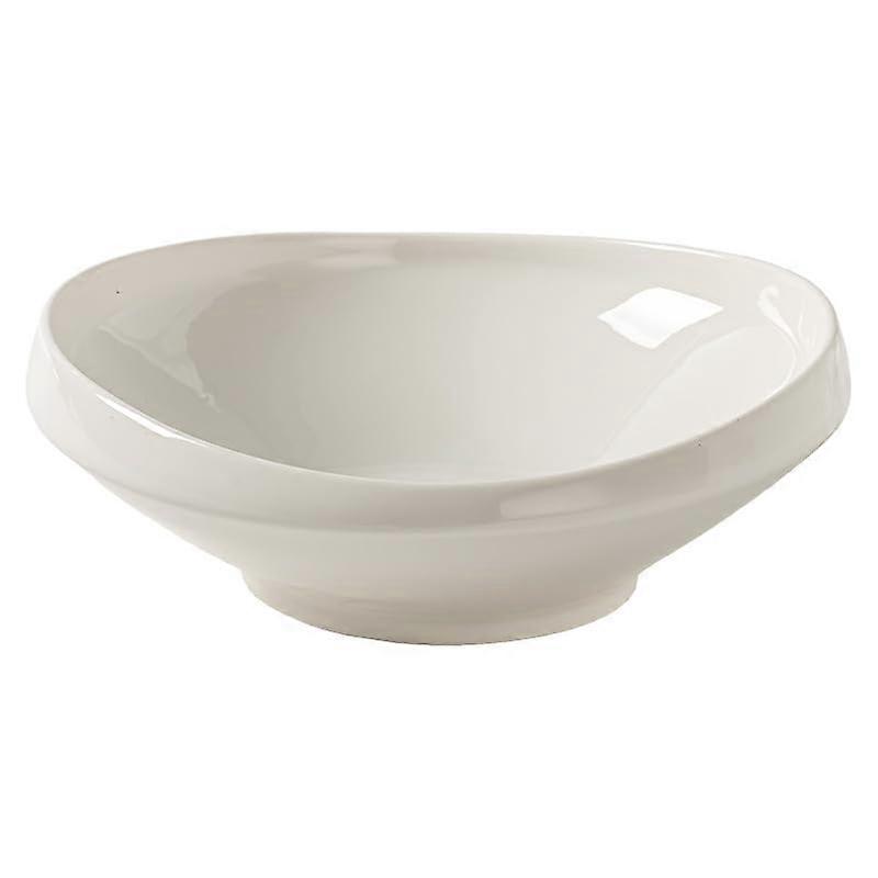 Large Nordic Ceramic Soup Bowl with Elegant Design, Stackable Storage for Restaurant and Home