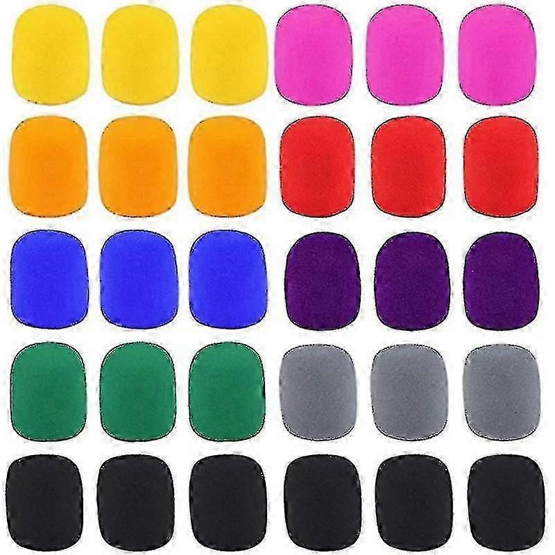 30 Pack Thick Handheld Stage Microphone Windscreen Foam Cover