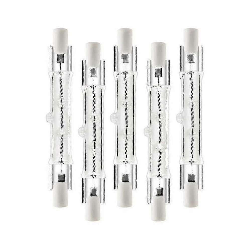 R7s 118mm 300W Halogen Bulb 5-Pack Dimmable  Floodlight Construction Light