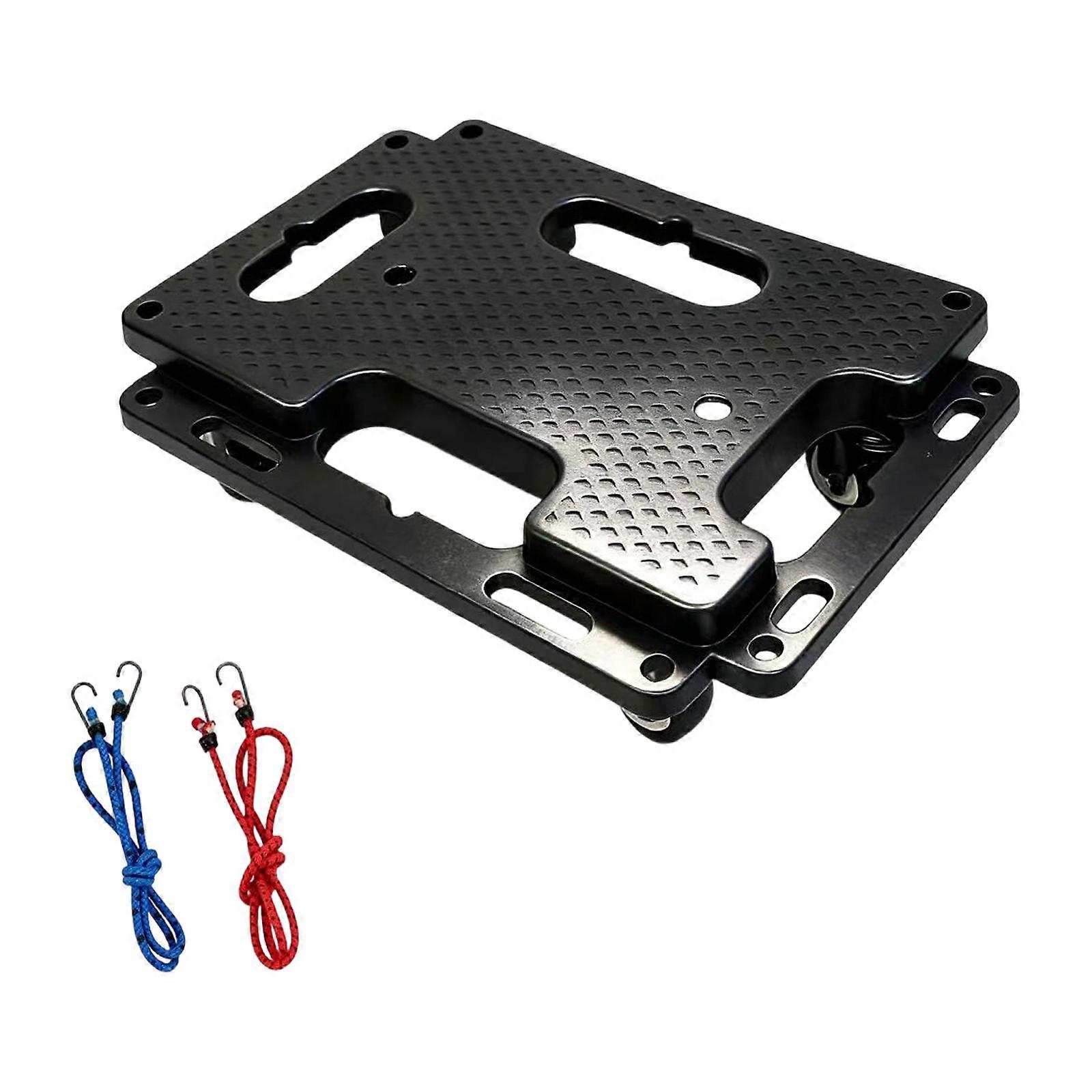 Customizable Plastic Transport Cart Larger Platform Connectable Mobile Cart Multidirectional Wheel Easy Effortless To Push Multicolor