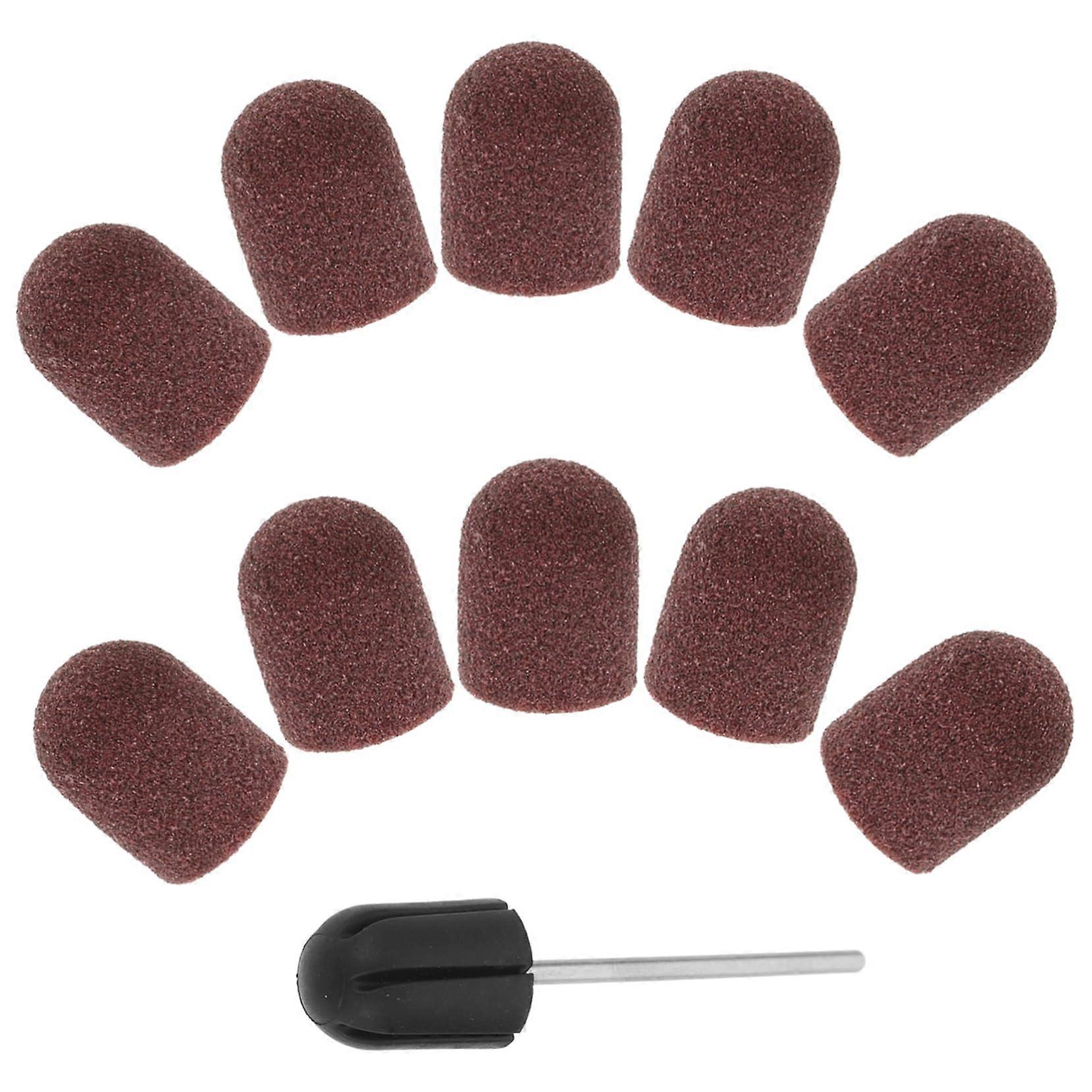 Nail Drill Bits Set for Precise Nail Shaping, Durable Replacement Heads for Manicure Pedicure