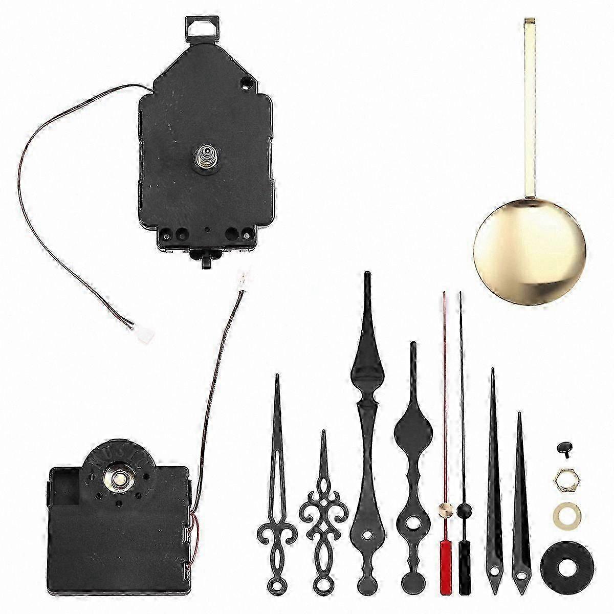 Westminster Chime Quartz Clock Movement Kit with Pendulum and Hands for DIY Clock Making