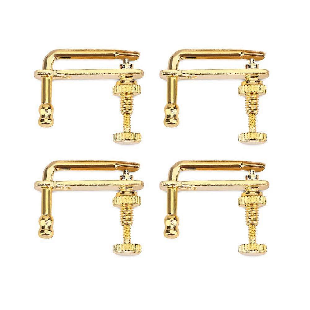 Gold Violin Fine Tuners 4/4, Durable Alloy String Adjusters for Precise String Adjustment