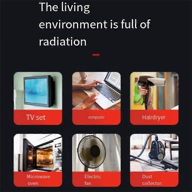 Electromagnetic Radiation EMF METER Magnetic Field Detector, Black