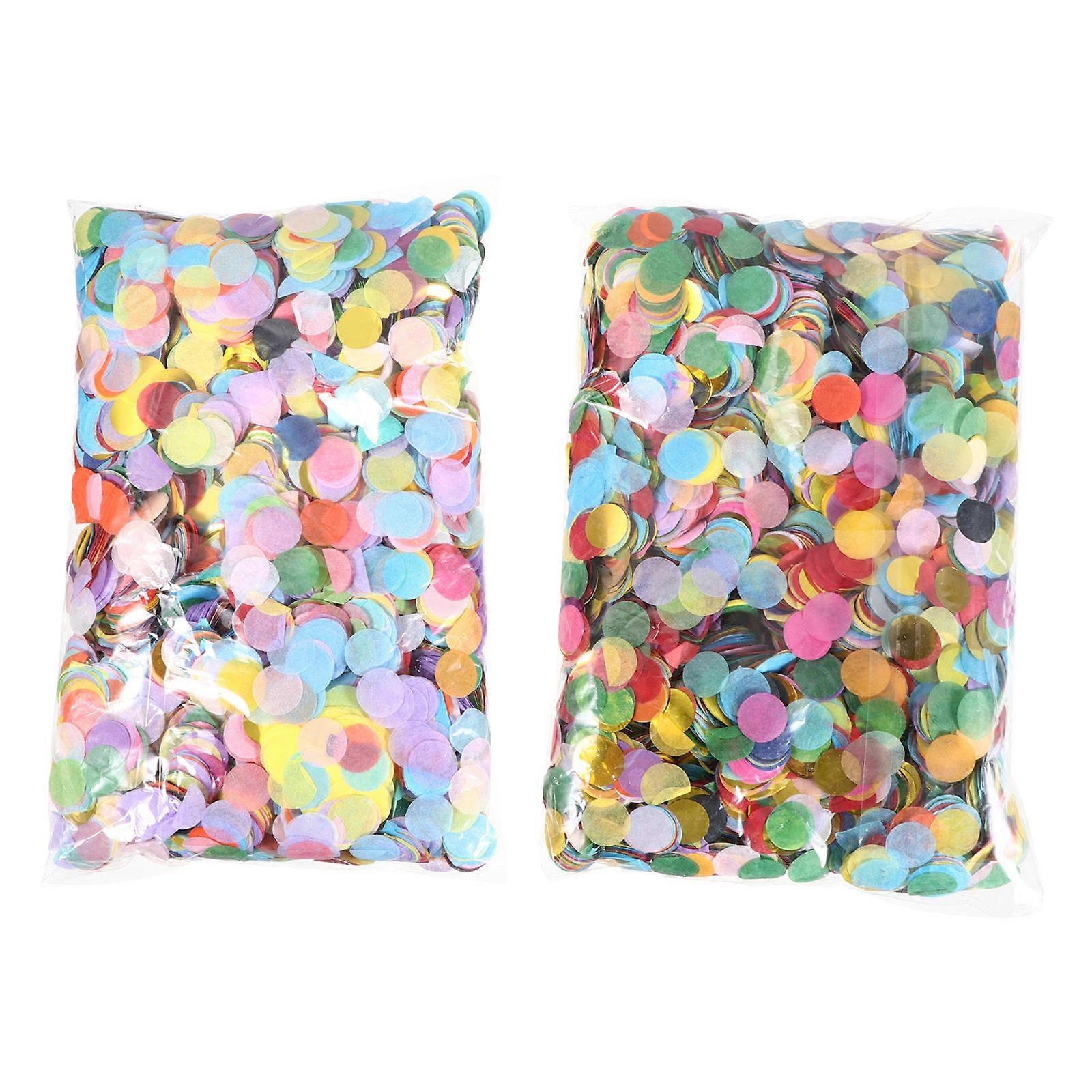 Multicolor Paper Confetti Decorative Confetti for Party 2Sets