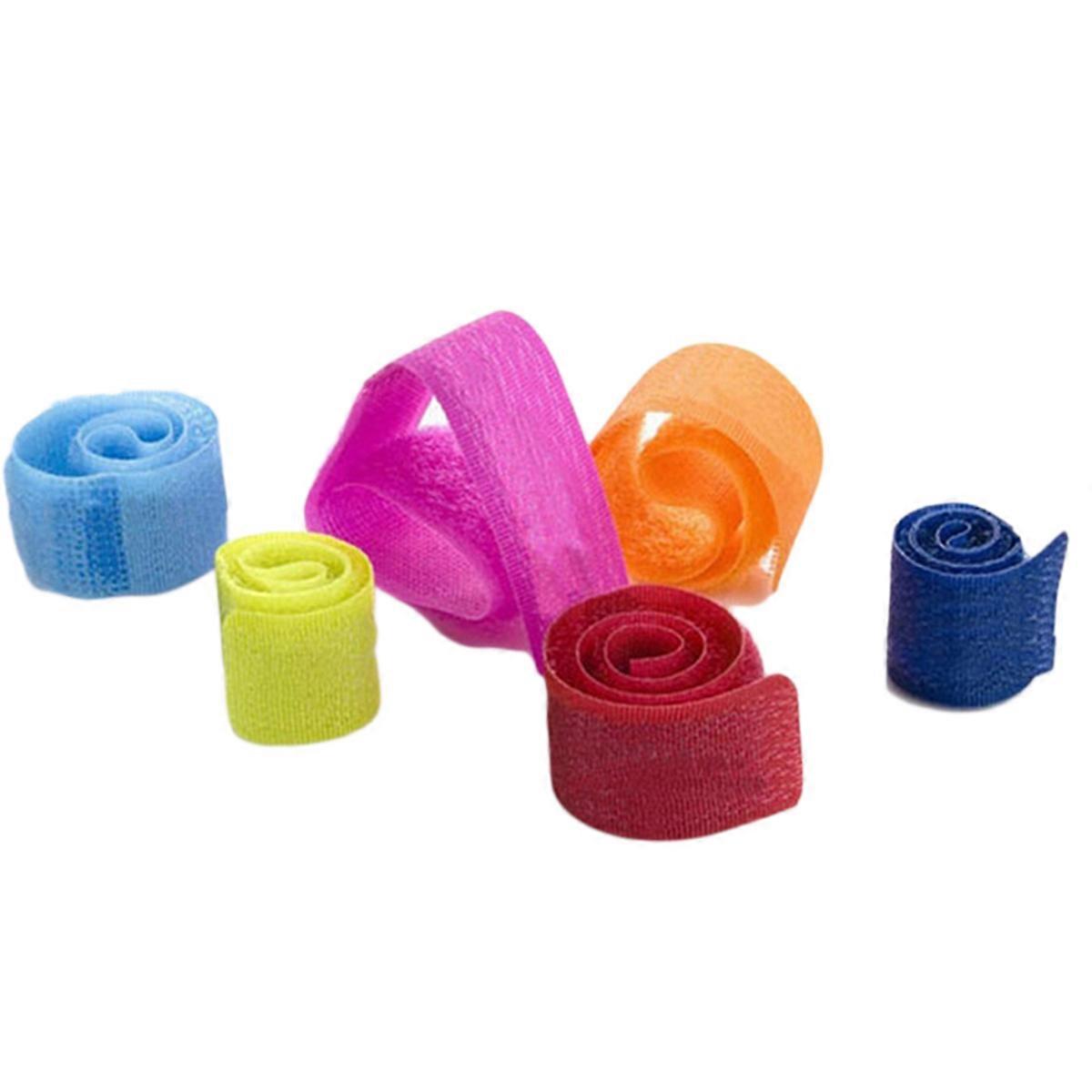 Nylon Cable Straps Candy Color for Cable Organizer 50Pcs Assorted Colors