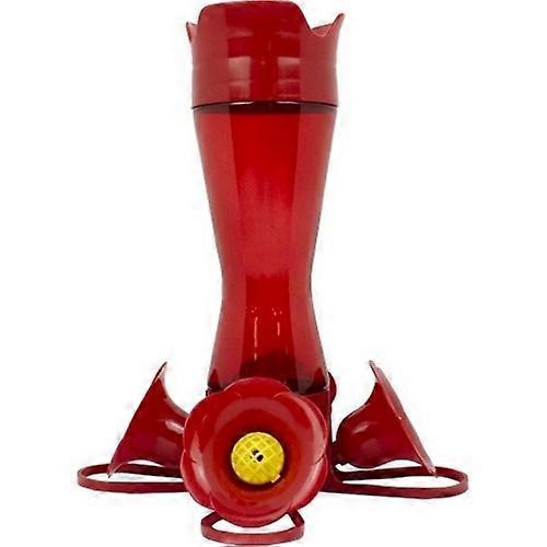 Perky-Pet Pinch Waist Glass Hummingbird Feeder, 8 Oz CAP, Red