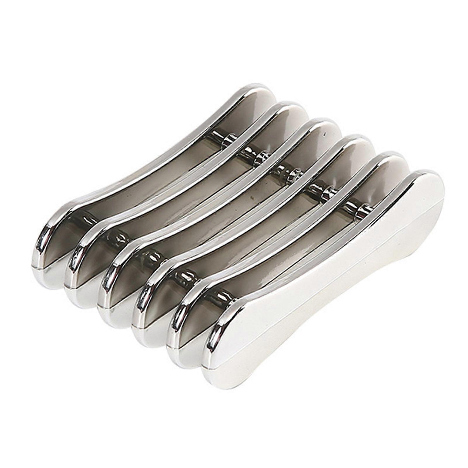 Nail Pen Holder 5-compartment Electroplating Sturdy Structure Durable Space-saving Nail Brush Holder