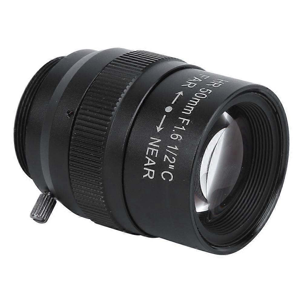 Portable 50mm f1.6 CCTV C Mount Universal Camera Len Accessory Multi-Layer Coating