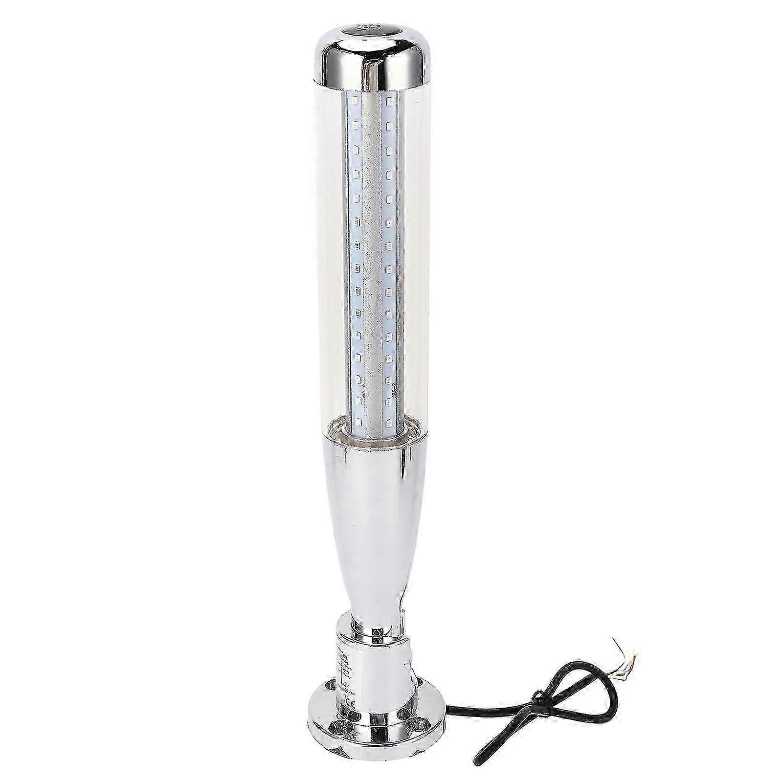 LED Signal Tower Stack Light Industrial Warning Column Andon Rotatable Base Steady Flashing Switchable DC24V