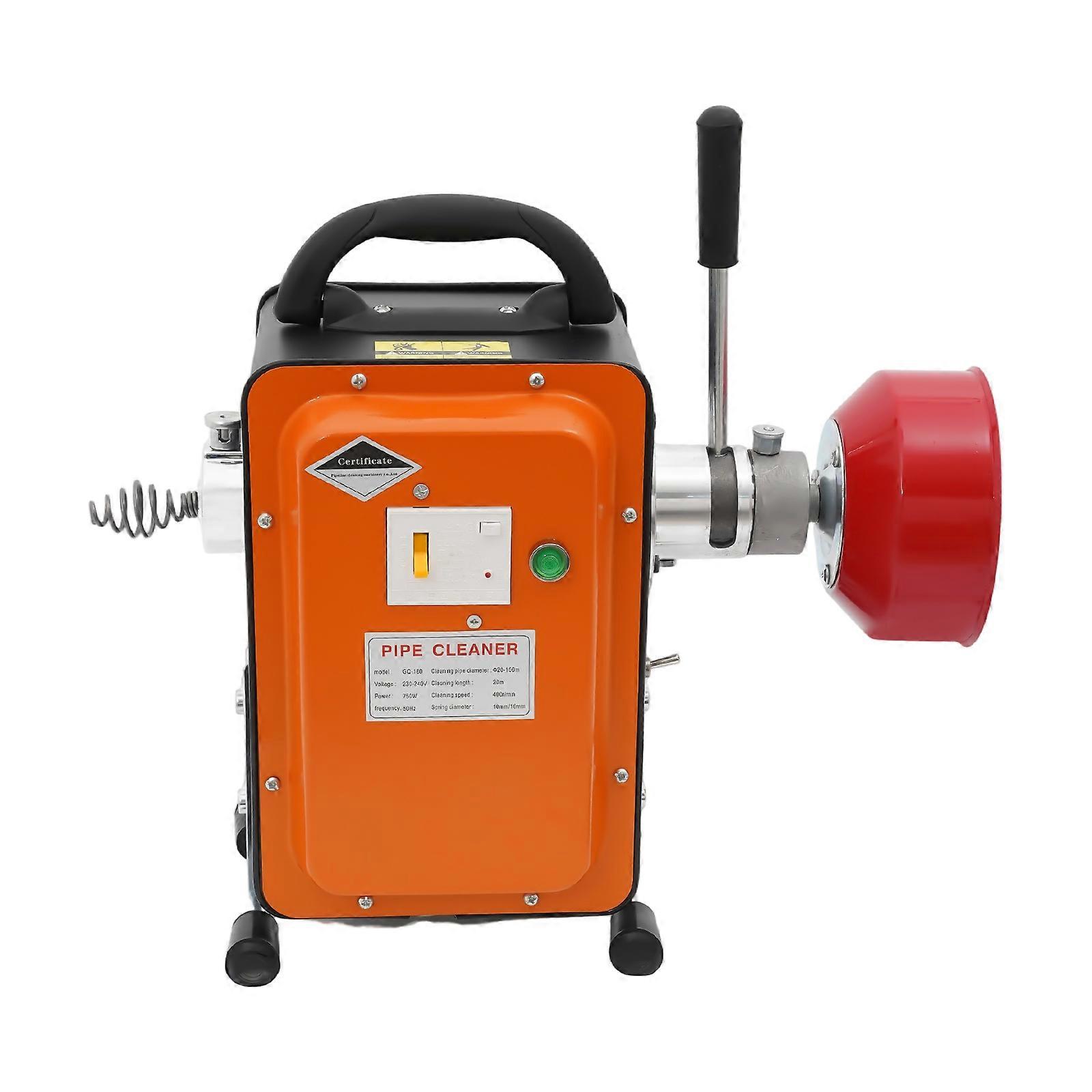 750W Sewer Pipe Dredging Machine Drain Cleaning Machine Kit