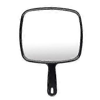 SHYV-Large Hand Mirror With Comfy Handle - Big Handheld Mirror For Barber Shops, Hairdressing, Dental Offices, Black