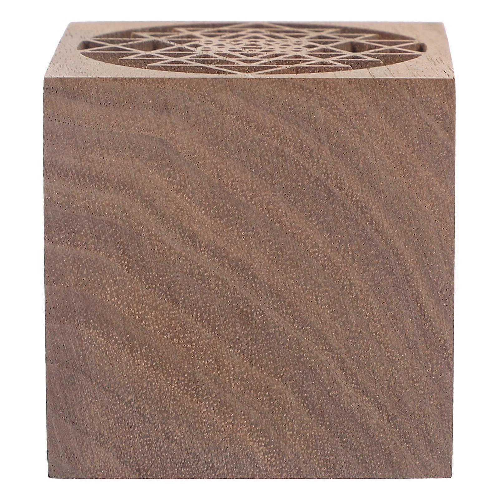 Essential Oil Diffused Brown Wood Aroma Diffuser Block for Decoration