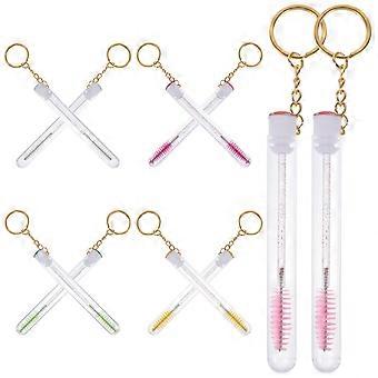 Eyelash Brush with Tube Lash Brush for Women Use 10Pcs Assorted Color
