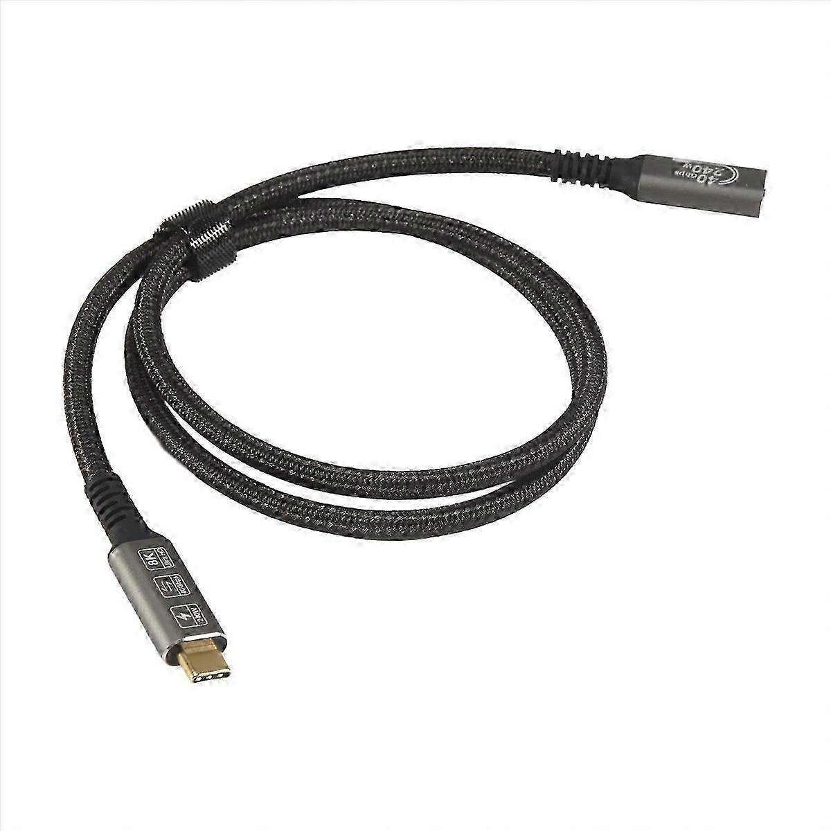 USB4 8K Cable 0.8M for 4 Compatible USB 4 Type-C