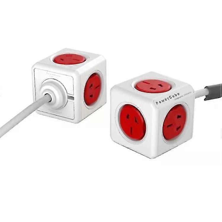 PowerCube Wall Adapter-10A Universal Socket with 5 Outlets,1.5m Cable,AU Plug -