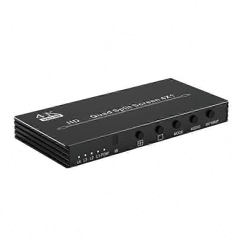 4K-Compatible Quad Multiviewer with Seamless Switching and 4X1 Support