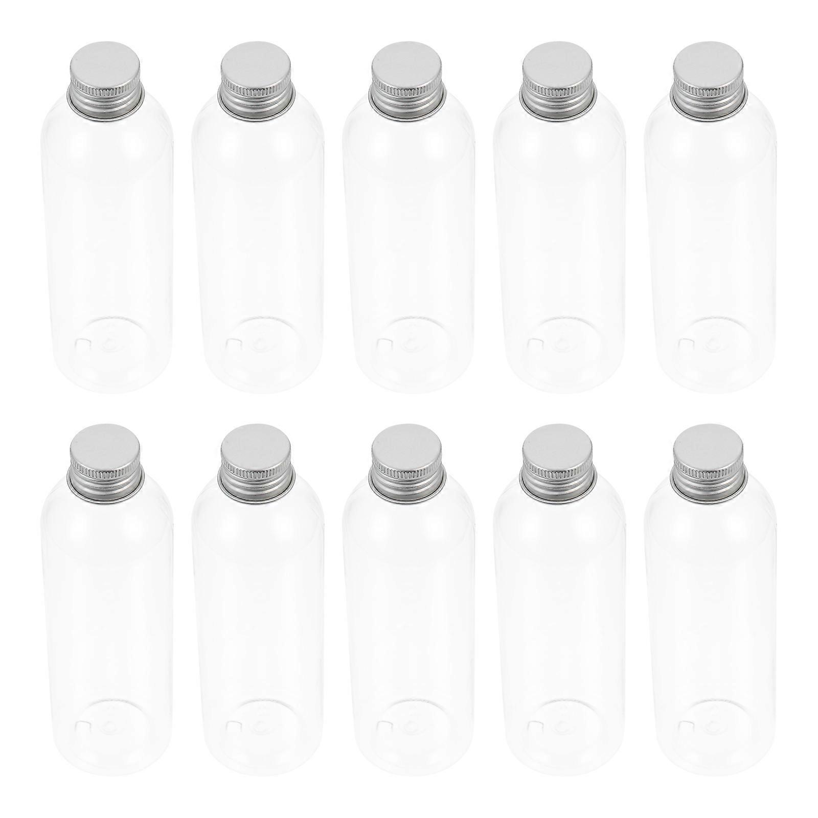10Pcs Household Juice Bottles Multi-function Plastic Bottles Convenient Empty Bottles