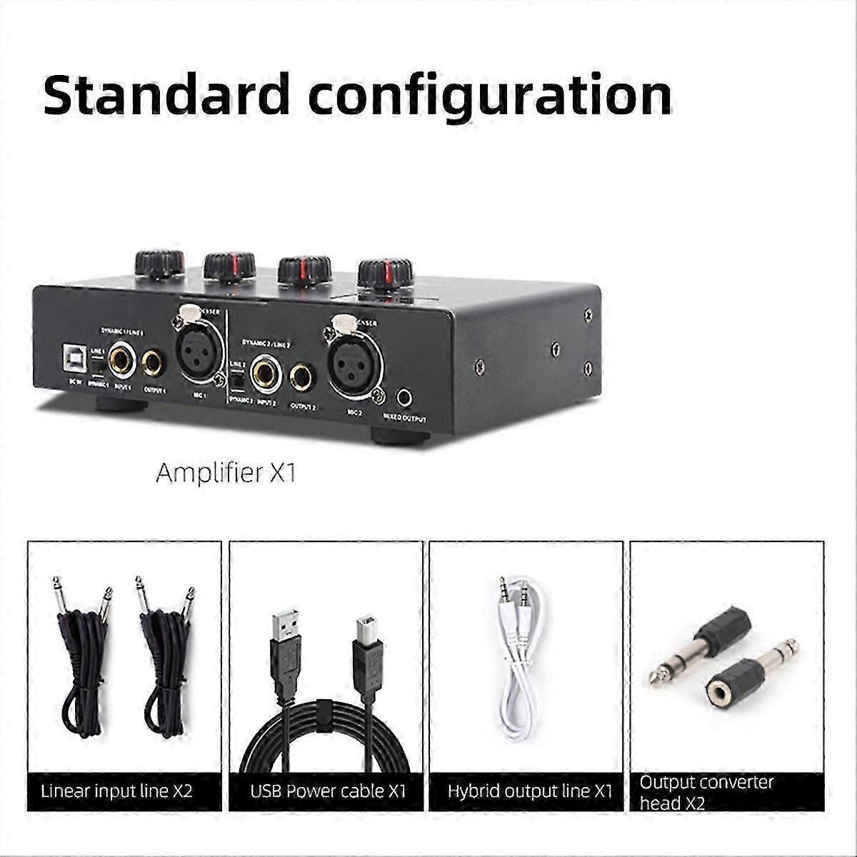48V Dynamic Microphone Condenser Mic Amplifier Audio B