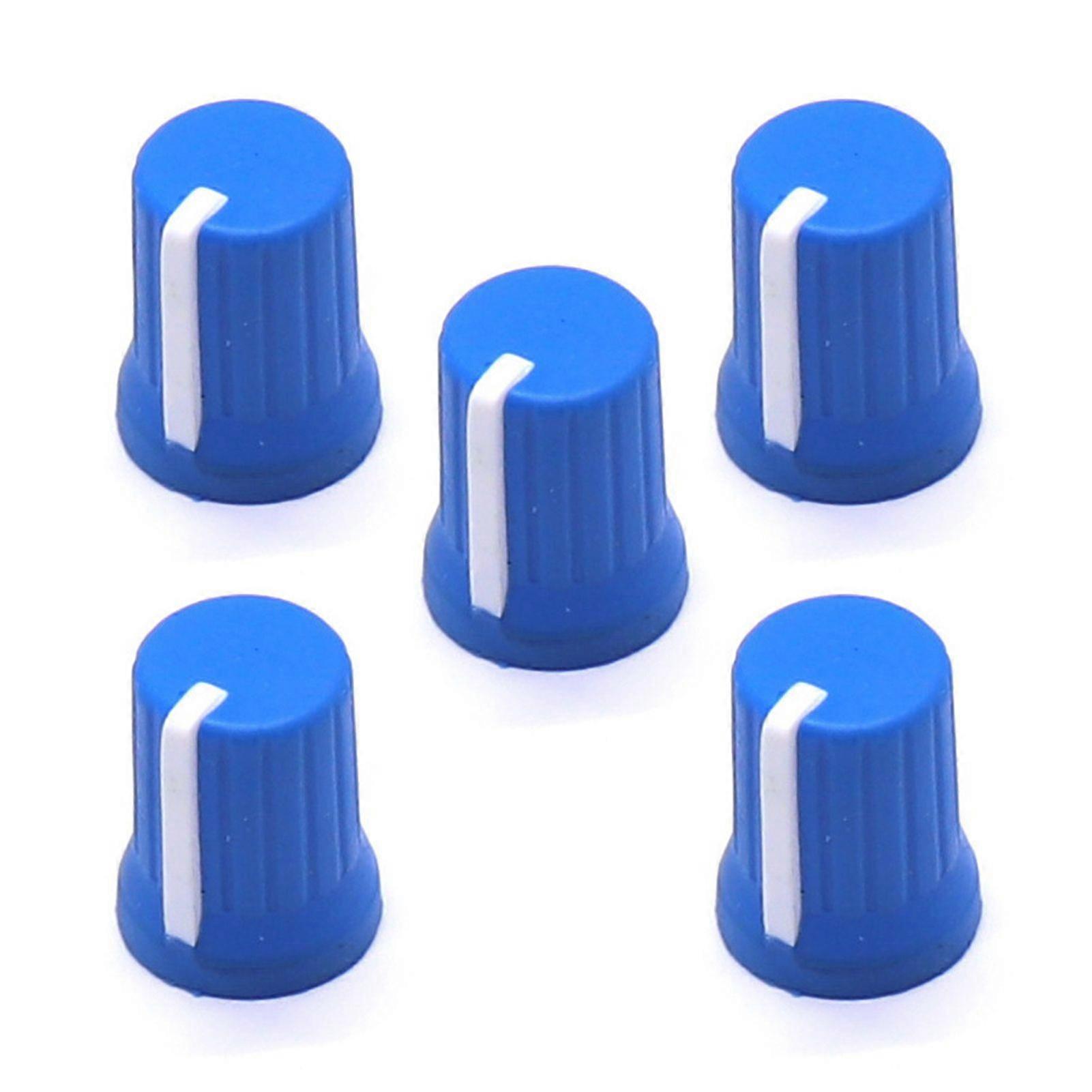 5Pcs Universal EQ Rotary Potentiometer Fader Knobs