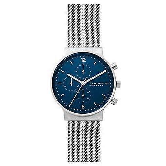 Skagen Men's Watch Wristwatch Chronograph Ancher Stainless Steel SKW6764