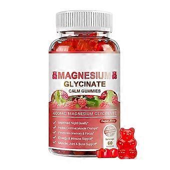 Magnesium Glycinate Calm Gummies, 60 Gummies - Red