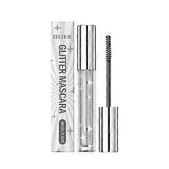 Rímel Silver Glitter - Brilho de longa duração para olhos deslumbrantes, 5g