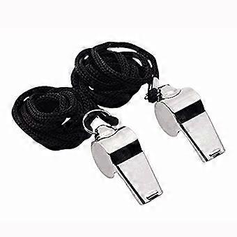 Office  School Sports with Extra Stainless Whistle Whistle Lanyard Football Steel for Basketball Loud Referee Soccer Metal Office Stationery Tools Si