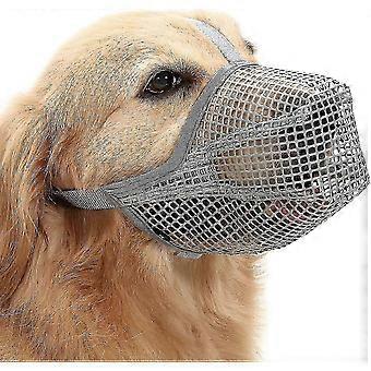 Dog Muzzle With Adjustable Straps, Soft Mesh Covered Muzzles compatible with Small Medium Large Dogs
