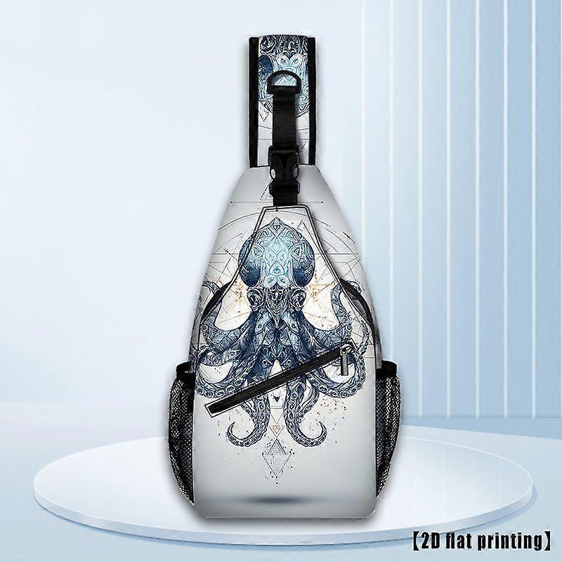 Couche Ocean Octopus_3 (1), sac à dos de randonnée, sac bandoulière, sac de poitrine à une seule épaule, avec bandoulière réglable, Spaci-Hdwxb