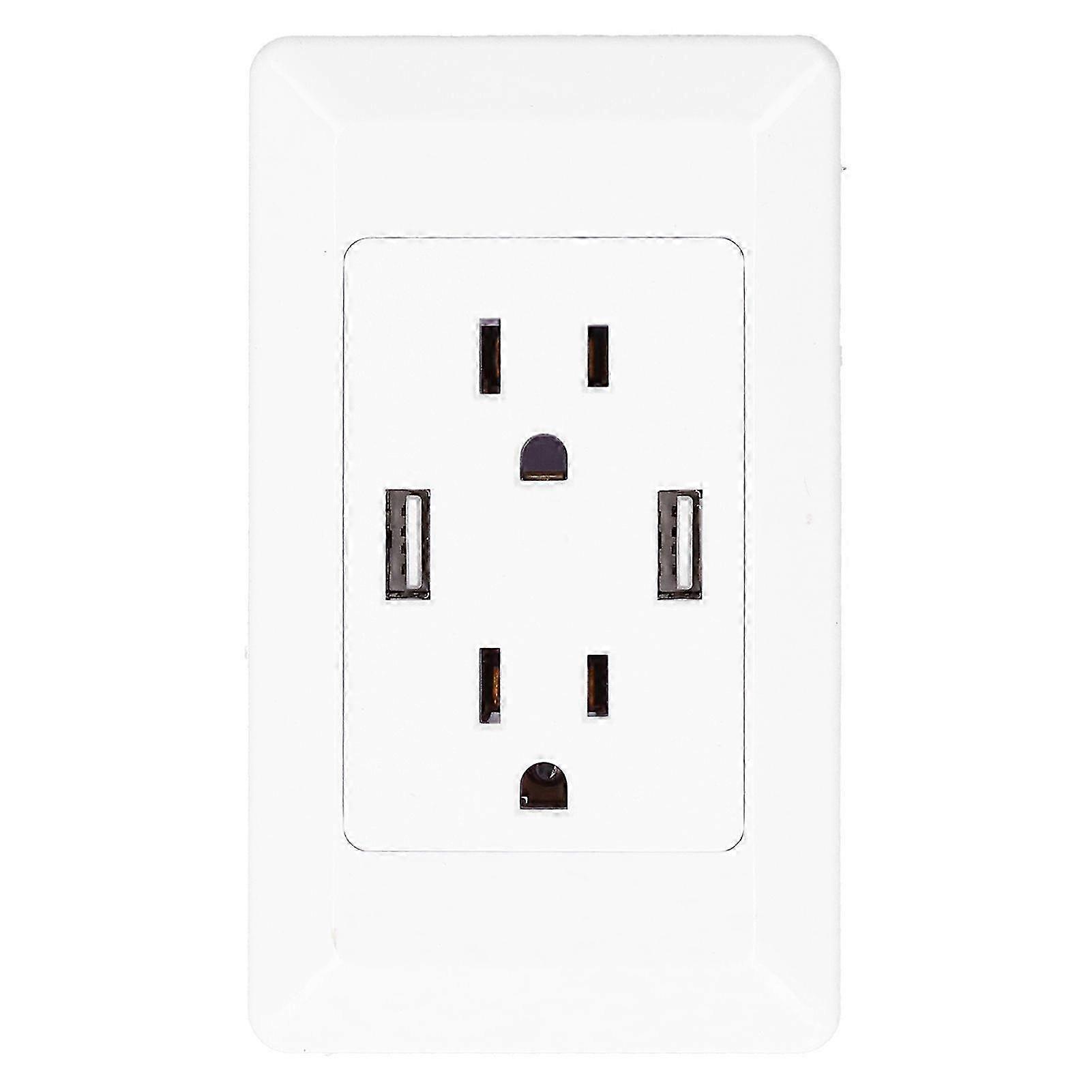 15A Wall Outlet Intelligent Electrical Socket Panel Concealed Installation