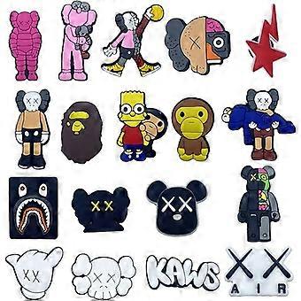 Sko Charms, 36pcs Cartoon Crocs pins, Toe Shoe Tags Søt Shoe Fl