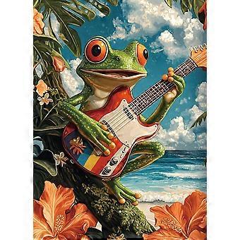 Jigsaw Puzzles for Adults Guitar Frog VV957