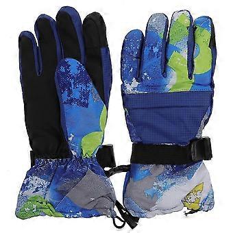 1 paar winter verdikkingshandschoenen Graffiti Skihandschoenen Outdoor Warm Keeping Equipment