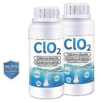 100-200 stuks bruistabletten met chloordioxide (ClO2) van voedingskwaliteit voor waterzuivering, antibacteriële desinfectie en ontsmetting van drinkwater —yc