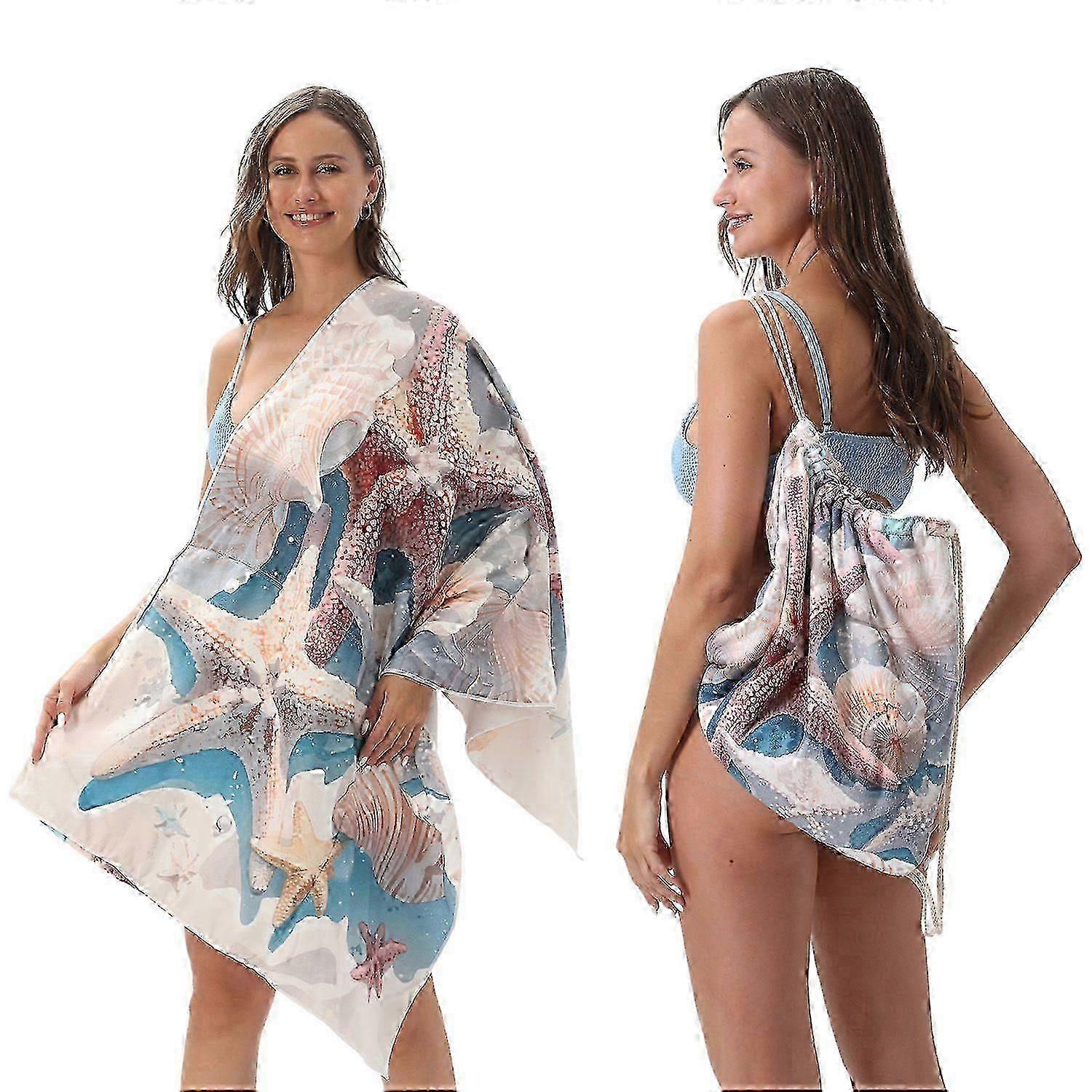 2-in-1 Microfiber Beach Towel Backpack